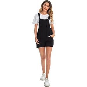 Cupshe Romper overalls Small Black NWT Cotton Gauze